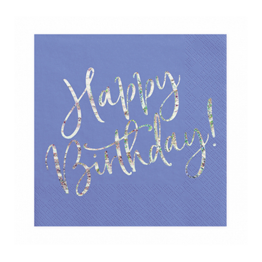 20 Servietten Trend - 33cm - Happy B'day