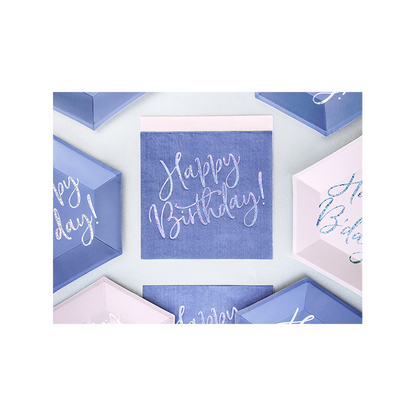20 Servietten Trend - 33cm - Happy B'day