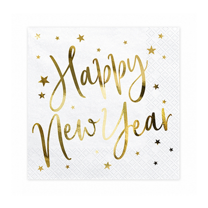 20 Servietten Trend - 33cm - Happy New Year