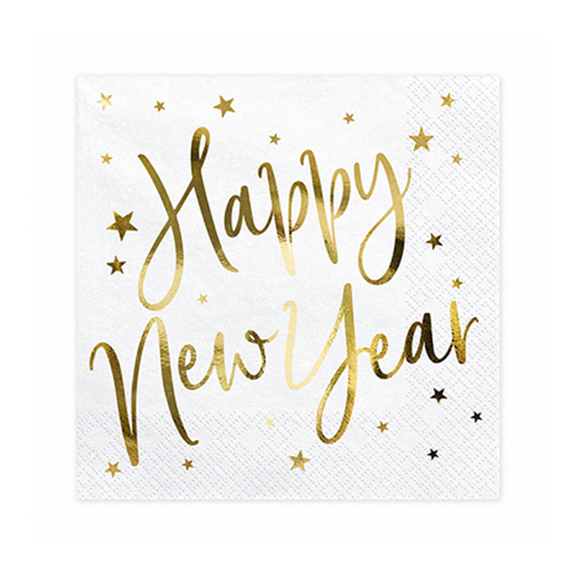 20 Servietten Trend - 33cm - Happy New Year