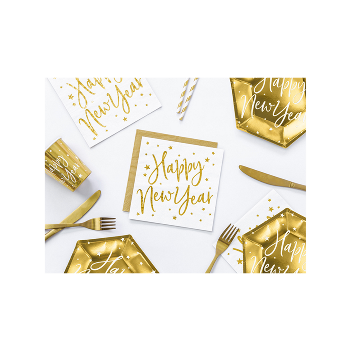 20 Servietten Trend - 33cm - Happy New Year