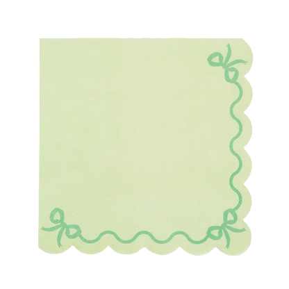 12 Servietten - 33cm - Ruffled Grün
