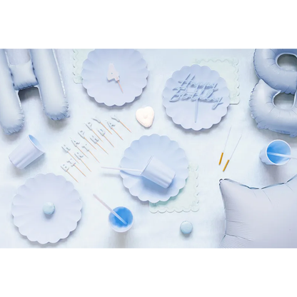 12 Servietten - 33cm - Ruffled Blau