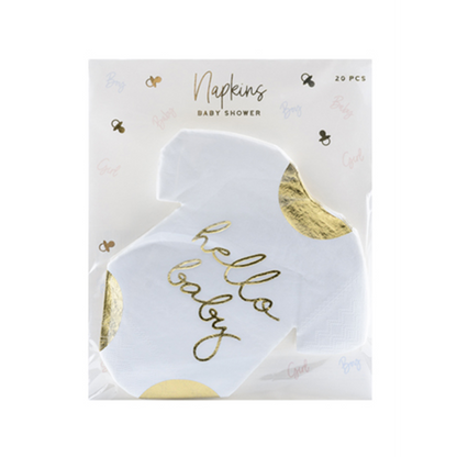 20 Servietten Trend - 16cm - Hello Baby