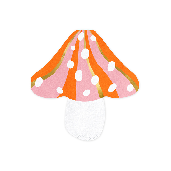 20 Servietten Trend - 13cm - Mushroom