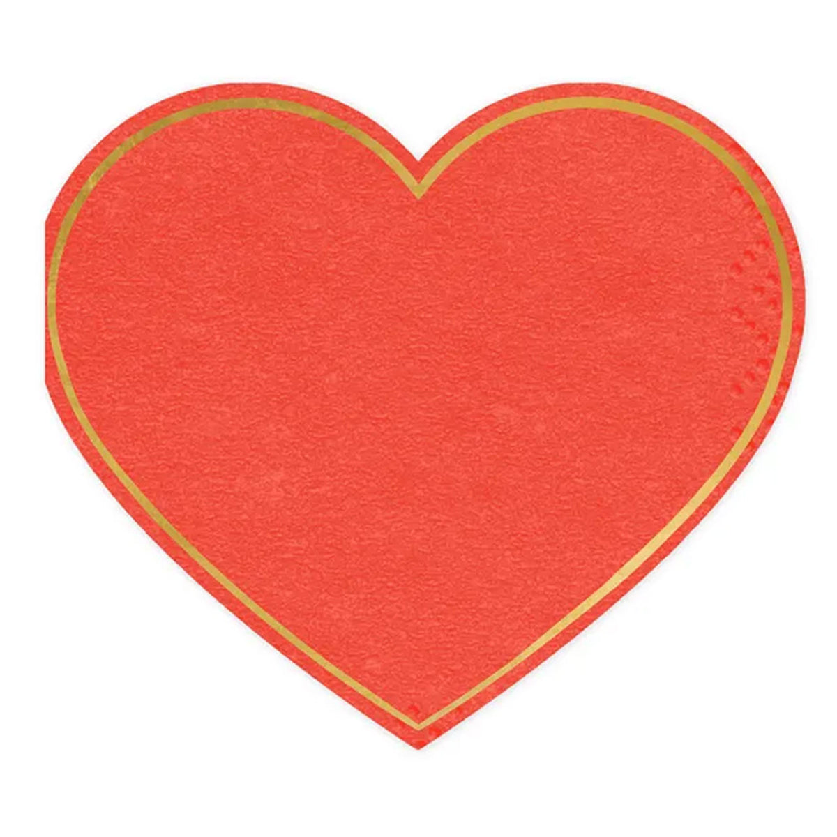 20 Servietten Trend - 28cm - Herz - Rot