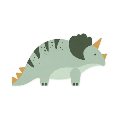 12 Servietten Trend - Ø 18cm - Dinosaurier