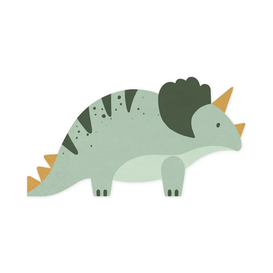 12 Servietten Trend - Ø 18cm - Dinosaurier