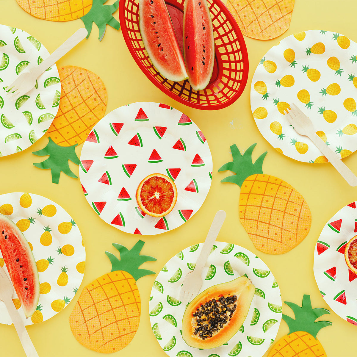 20 Servietten - Ananas