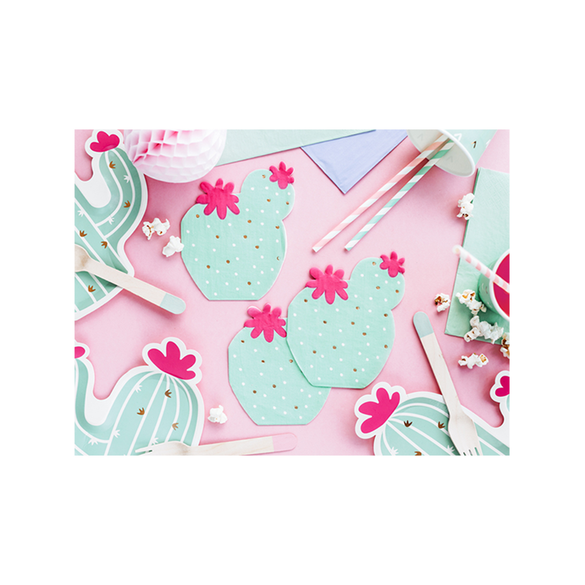 20 Servietten Trend - 13cm - Cactus
