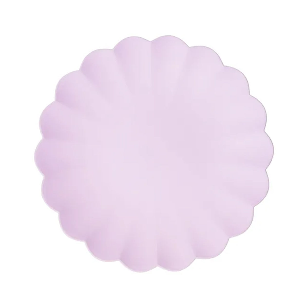 4 Plastikteller - Rüsche - Violet