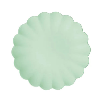 4 Plastikteller - Rüsche - Sage
