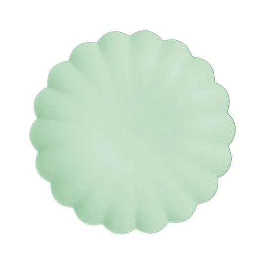 4 Plastikteller - Rüsche - Sage