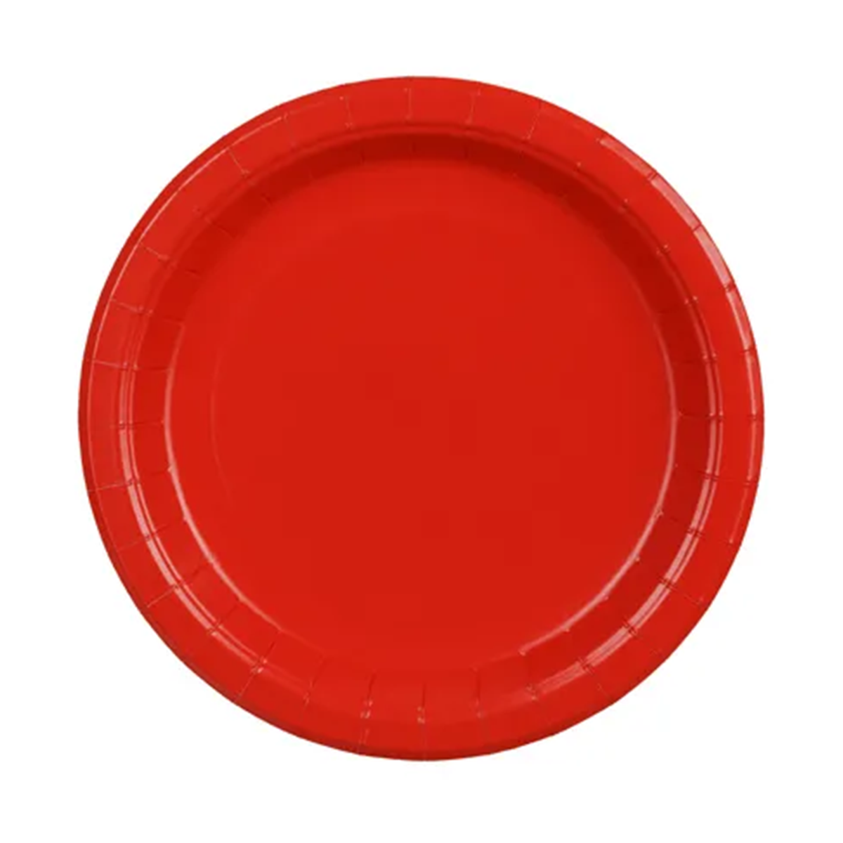 6 Pappteller - Rot - 23cm