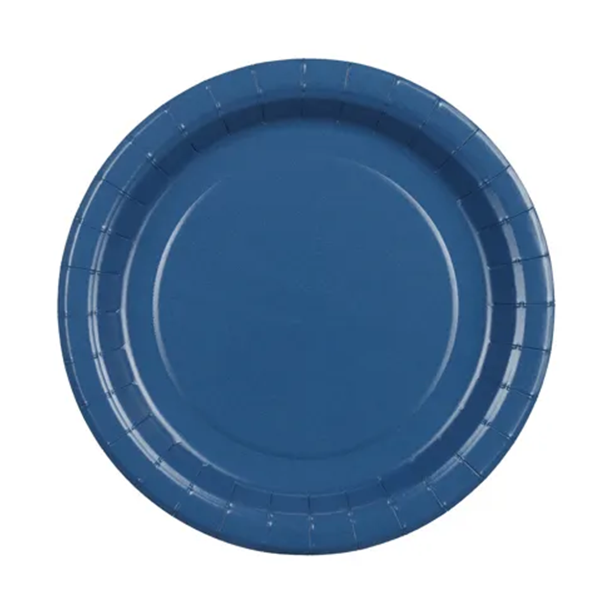 6 Pappteller - Dunkelblau - 23cm