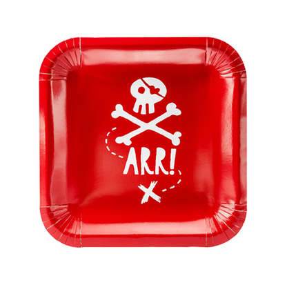 6 Pappteller Trend - Ø 20cm - Pirates Party