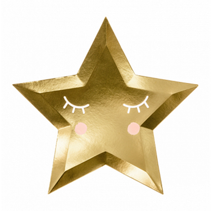 6 Pappteller Trend - Ø 27cm - Little Star