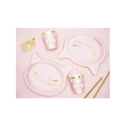 6 Pappteller Trend - Ø 22cm - Cat