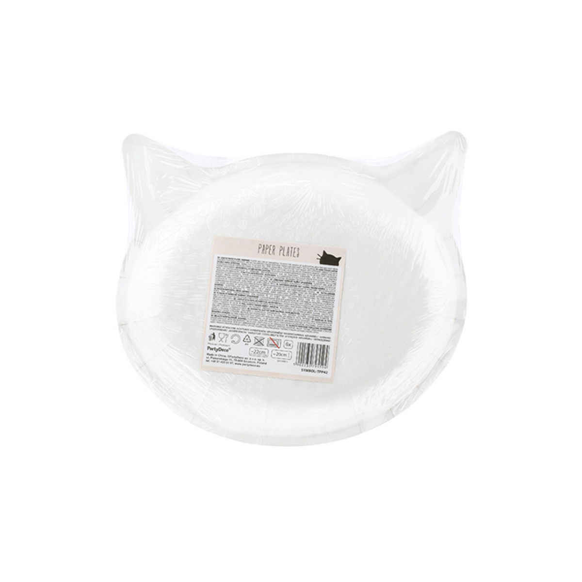6 Pappteller Trend - Ø 22cm - Cat