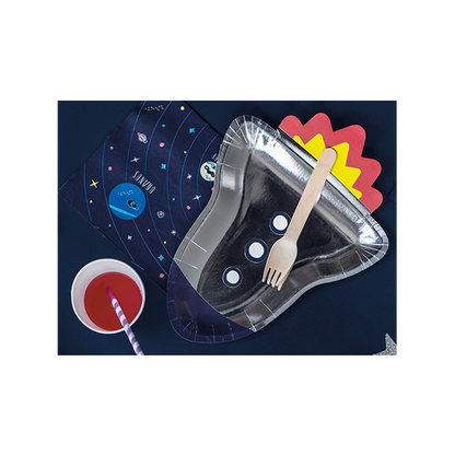 6 Pappteller Trend - Ø 30cm - Space Party