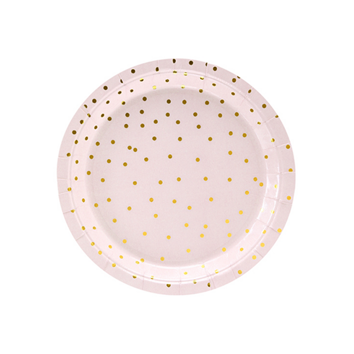 6 Pappteller Trend - Ø 18cm - Dots Rosa