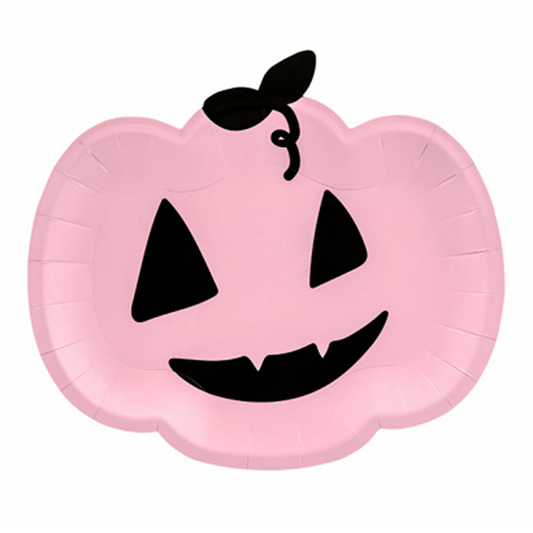 6 Pappteller Trend - Ø 25cm - Pumpkin