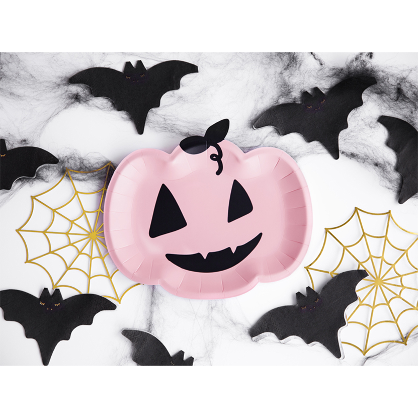 6 Pappteller Trend - Ø 25cm - Pumpkin