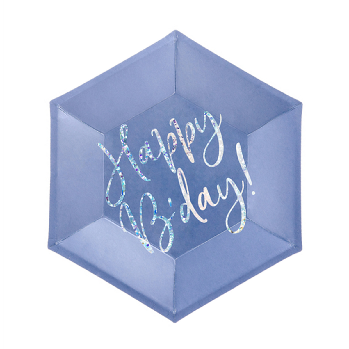 6 Pappteller Trend - Ø 20cm - Happy B'day