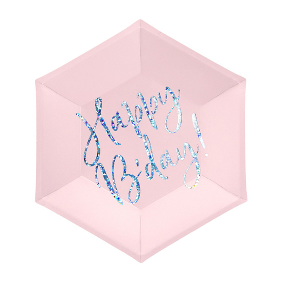 6 Pappteller Trend - Ø 20cm - Happy Birthday Shine