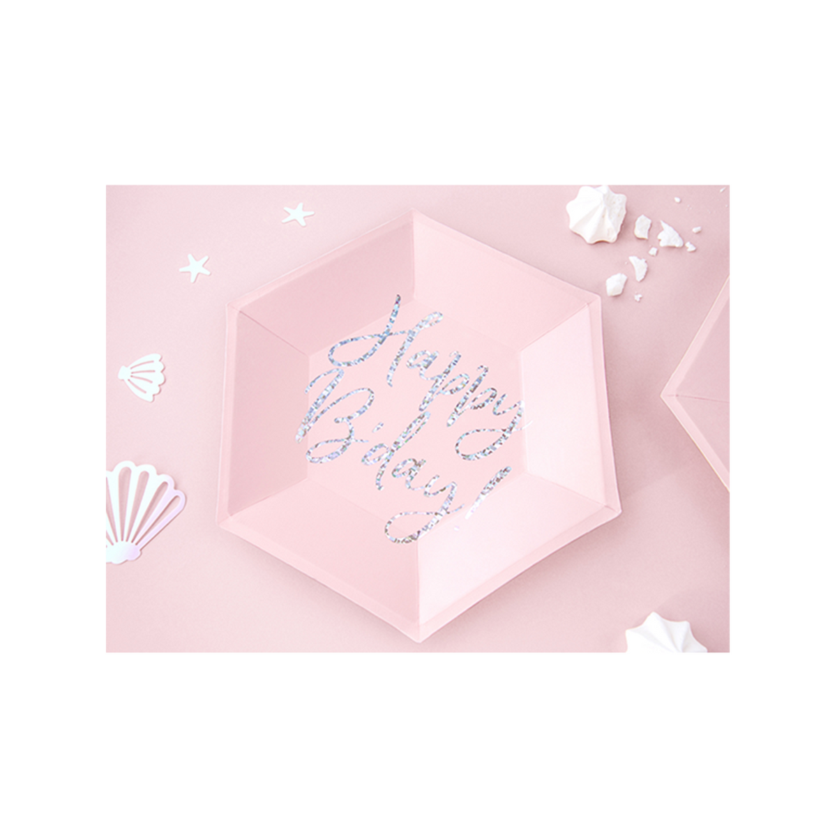 6 Pappteller Trend - Ø 20cm - Happy Birthday Shine