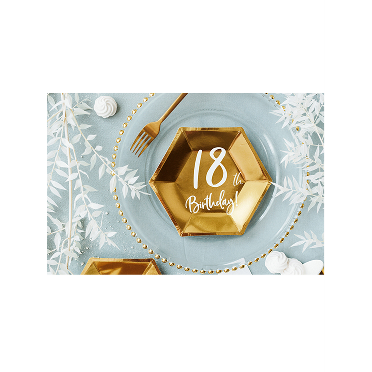 6 Pappteller Trend - Ø 20cm - 18th Birthday