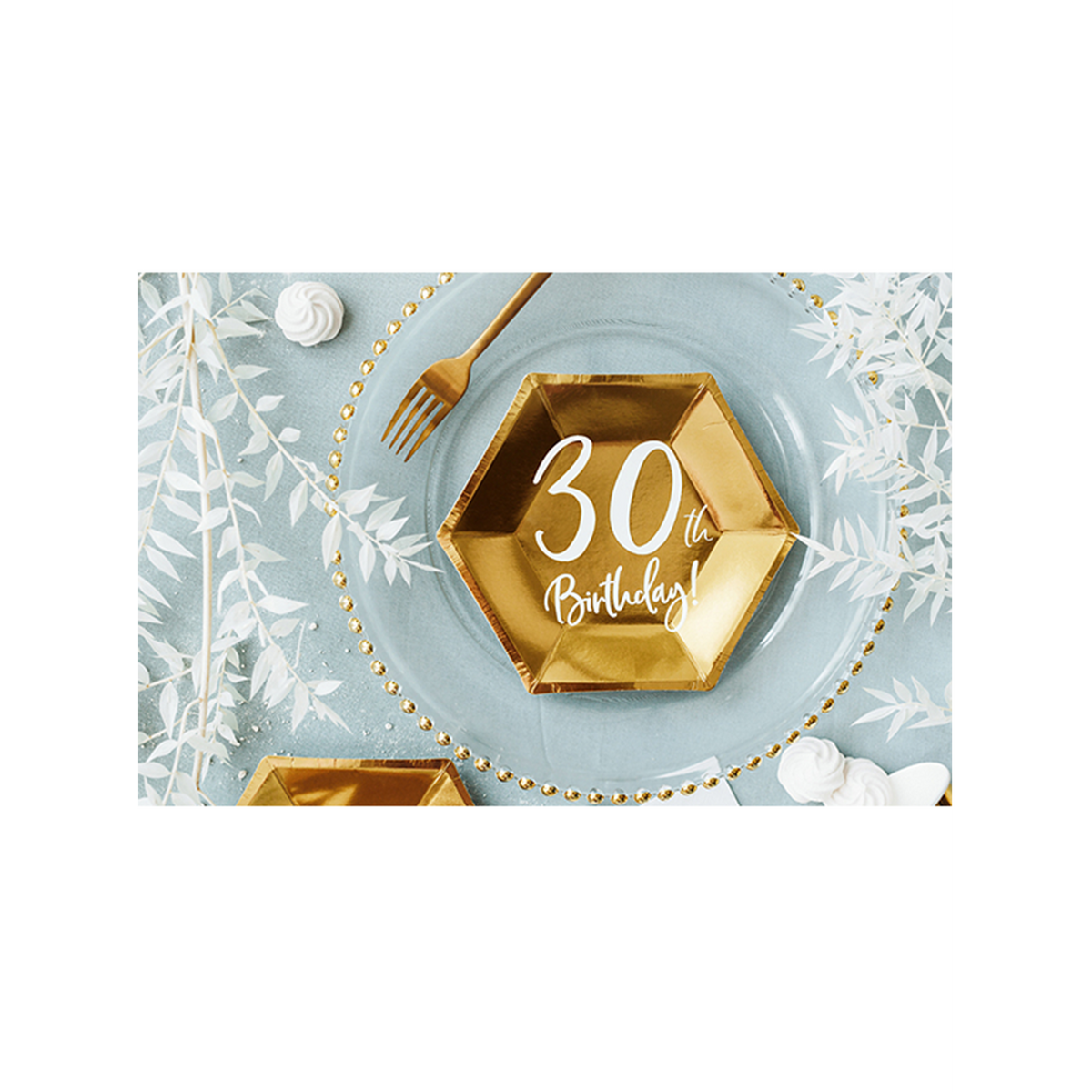 6 Pappteller Trend - Ø 20cm - 30th Birthday