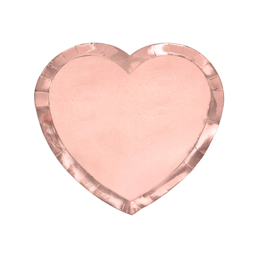 6 Pappteller Trend - Ø 21cm - Heart