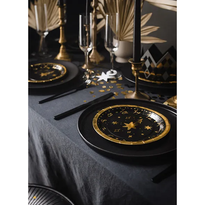 6 Pappteller Trend - Ø 18cm - HNY Clock