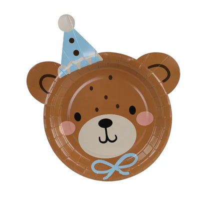 6 Pappteller Trend - Ø 23cm - Teddy