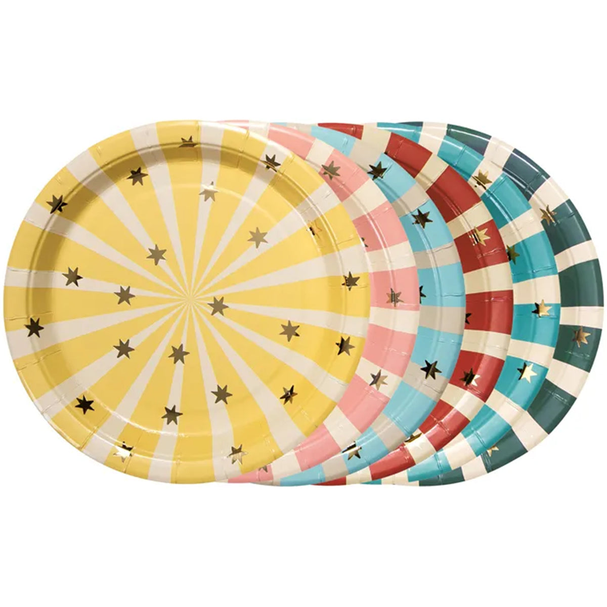 6 Pappteller - Ø 18cm - Zirkus