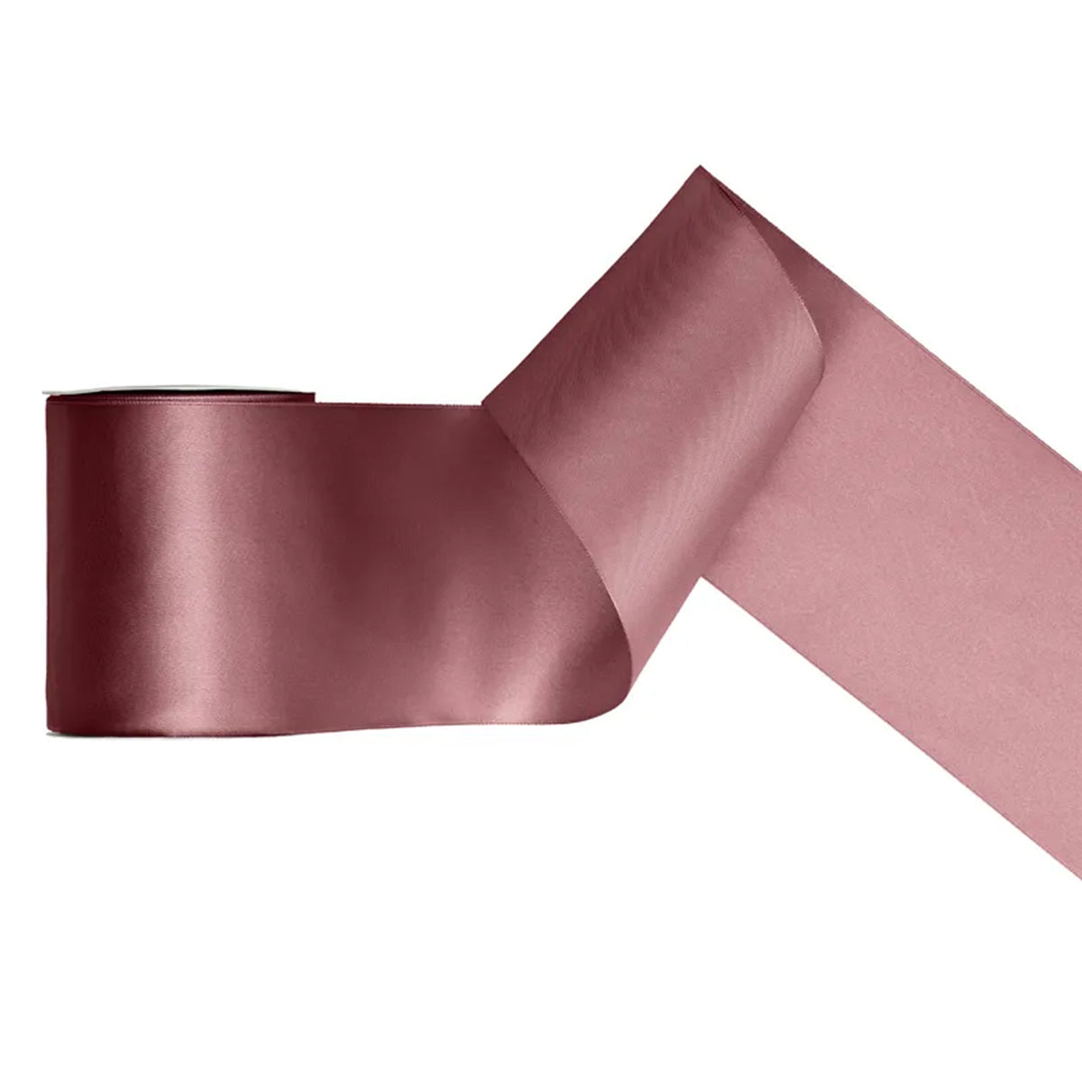 1 Ballonband - Satin - Altrosa Dunkel - 100mm