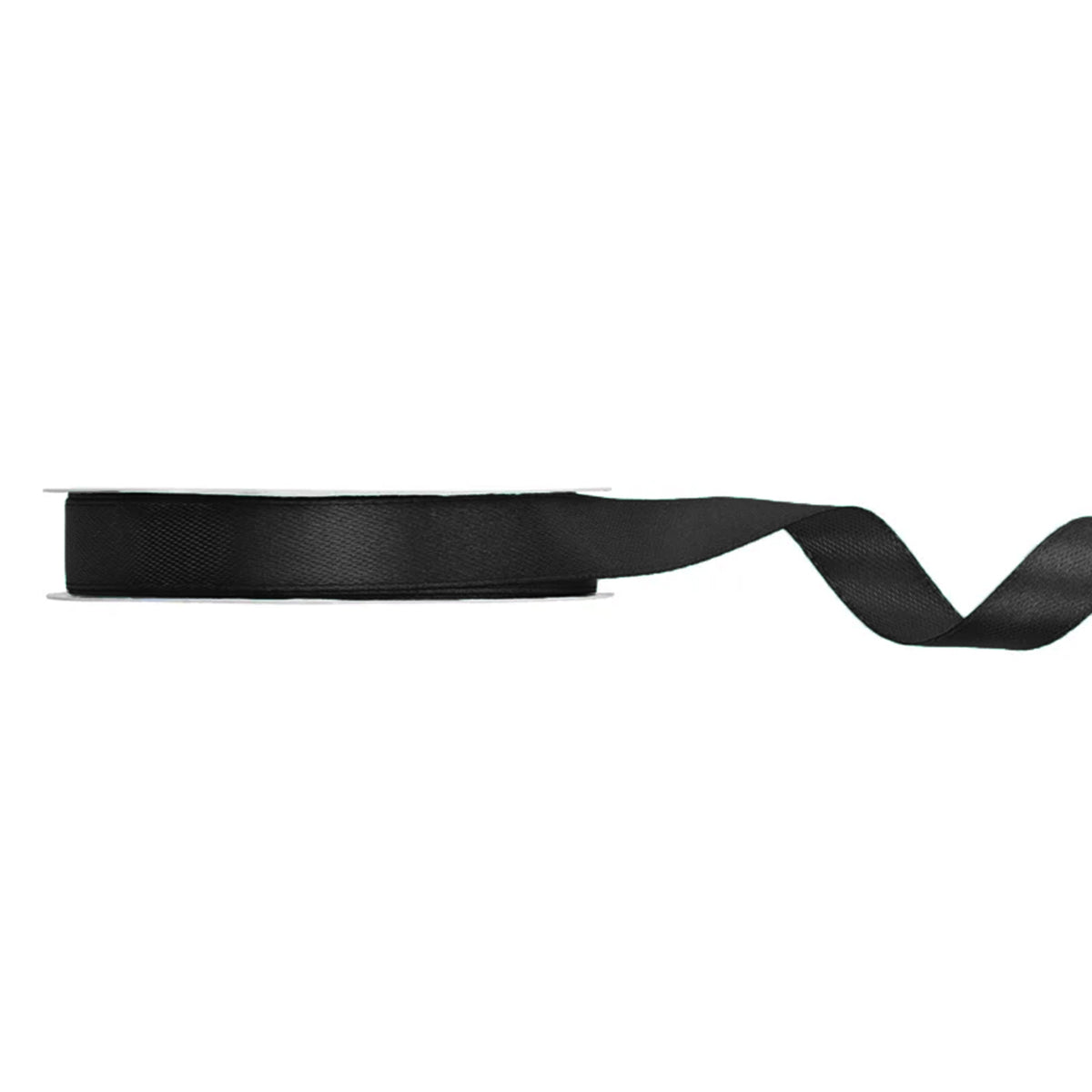 1 Ballonband - Satin - 12mm - Schwarz