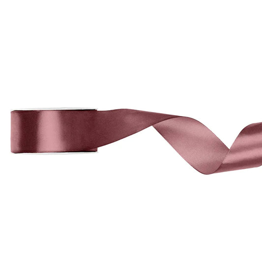 1 Ballonband - Satin - Altrosa Dunkel - 25mm