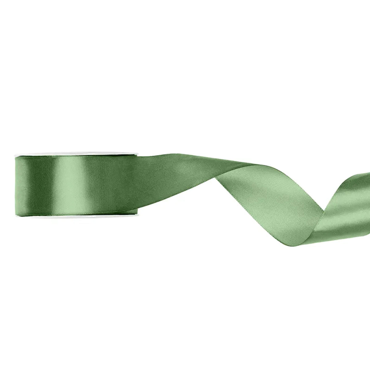 1 Ballonband - Satin - Salbei - 25mm