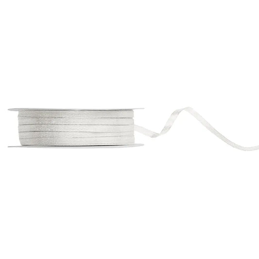 1 Ballonband - Satin - Creme hell - 3mm