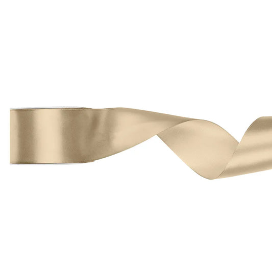 1 Ballonband - Satin - Kalt Gold - 50mm