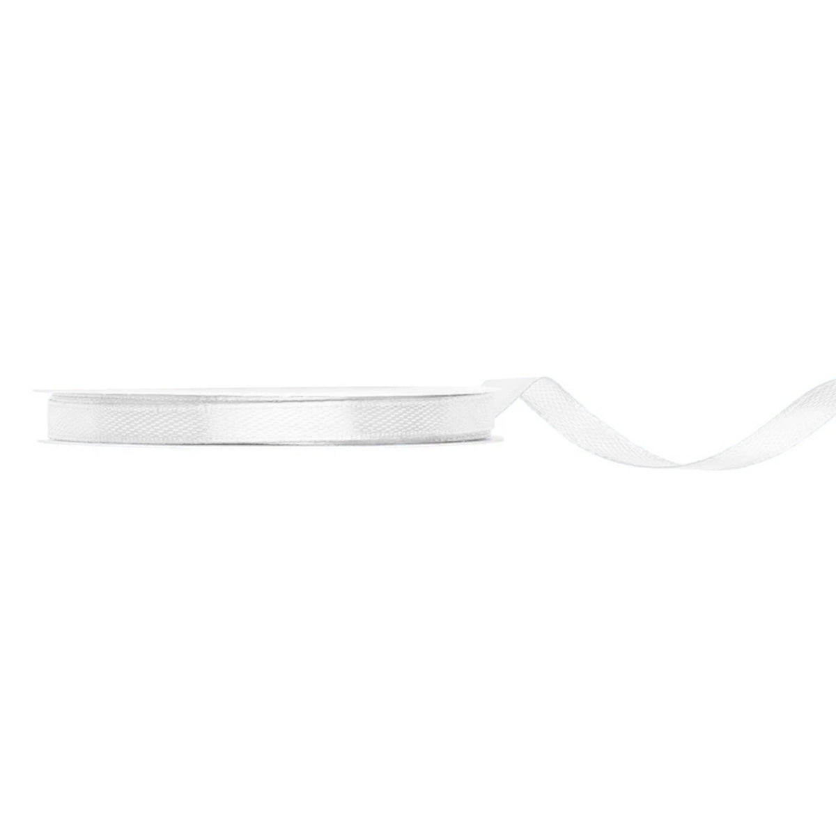 1 Ballonband - Satin - 6mm - Weiß