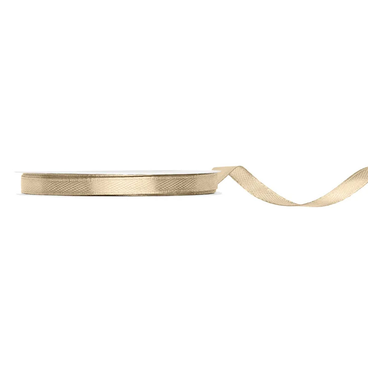 1 Ballonband - Satin - Kalt Gold - 6mm