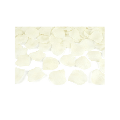 1 Konfettikanone - 40cm - Rosenblätter - Creme