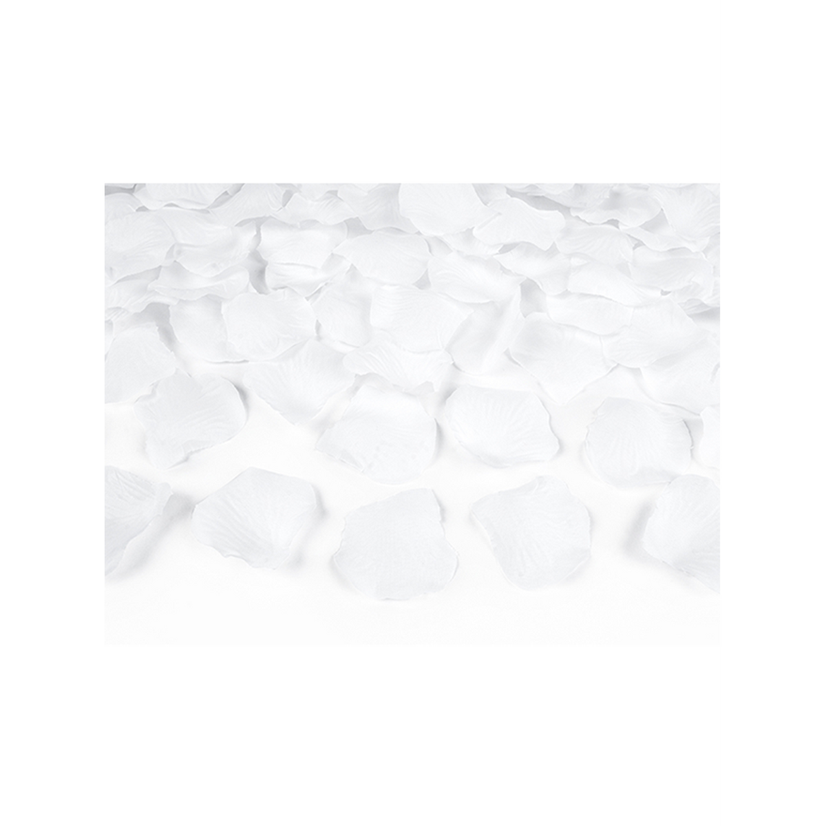 1 Konfettikanone XL - 60cm - Rosenblätter - Weiß