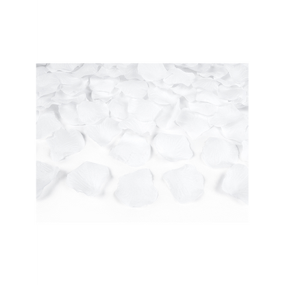 1 Konfettikanone XL - 60cm - Rosenblätter - Weiß