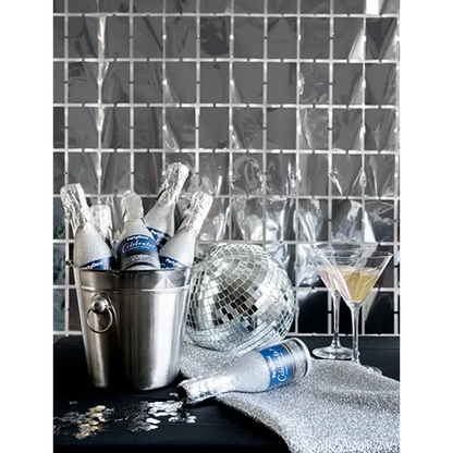 1 Konfettikanone - 20,5 cm - Champagner - Silber
