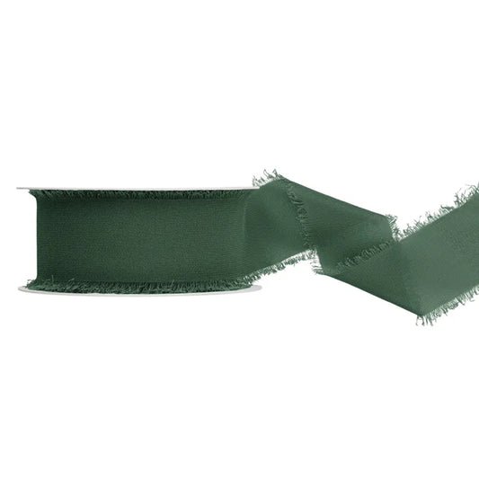 1 Chiffonband - Flaschengrün - 40mm