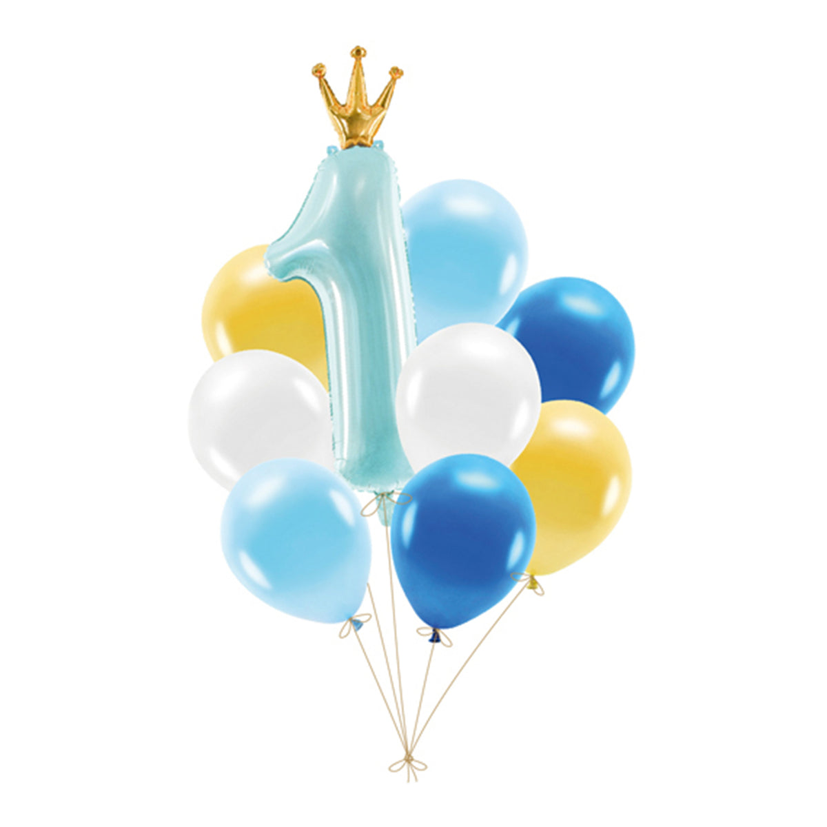 1 Ballonset - First Birthday, blue